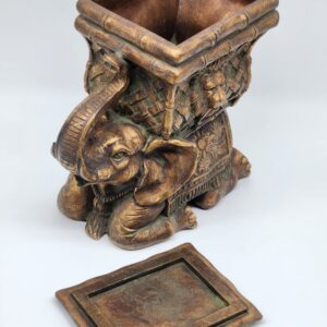 Hollywood Regency-Style Elephant Cachepot
