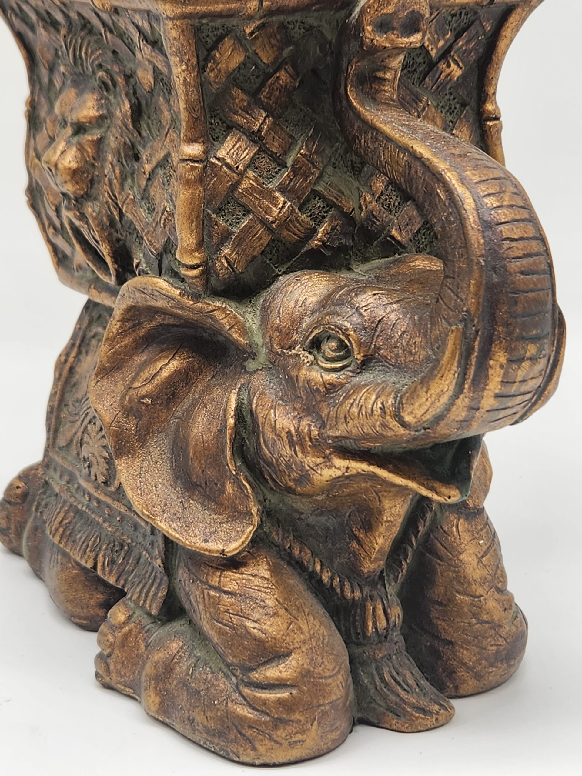 Hollywood Regency-Style Elephant Cachepot - Image 7