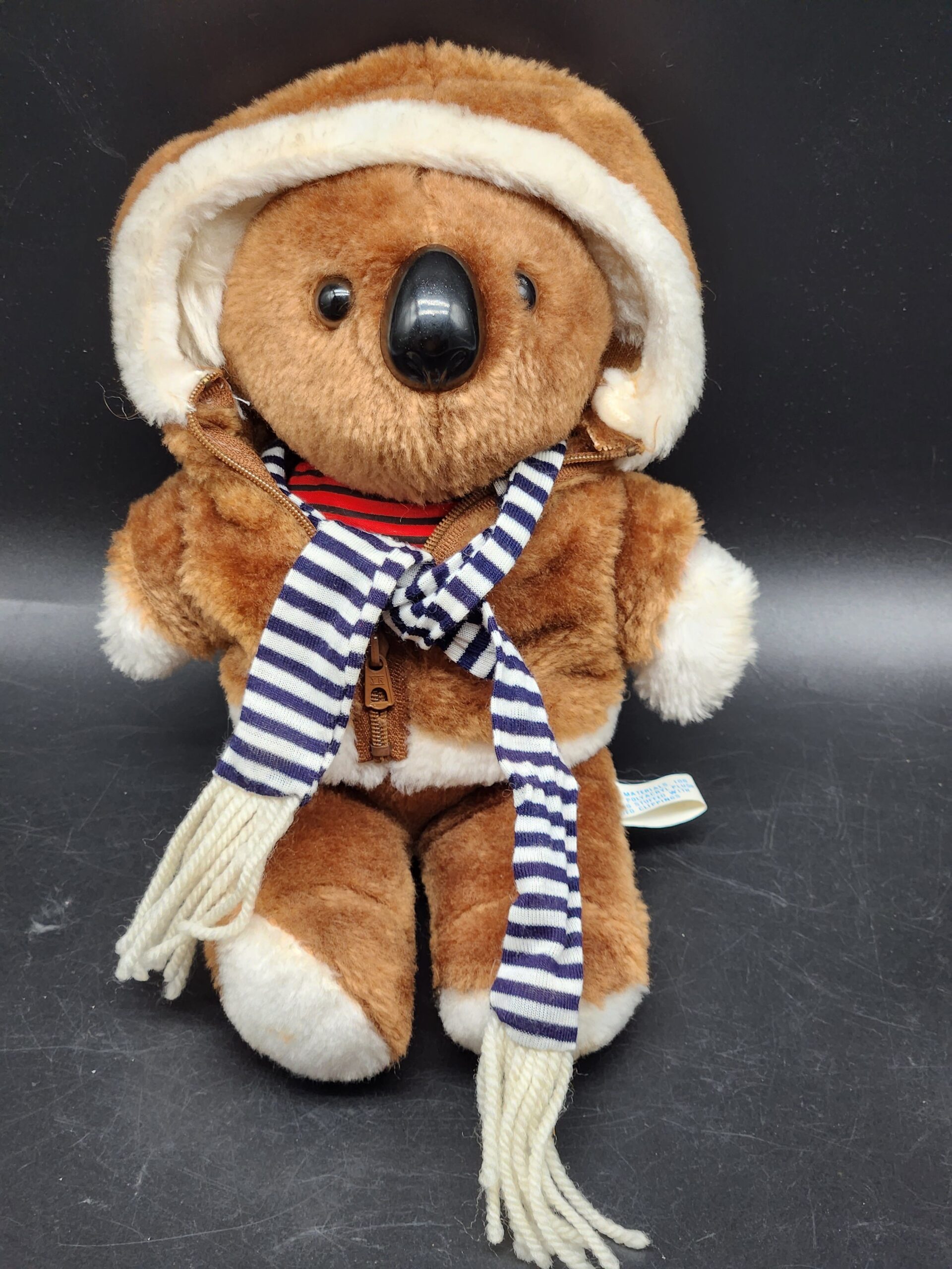 Vintage 1983 Interpur Brown Koala Bear Plush