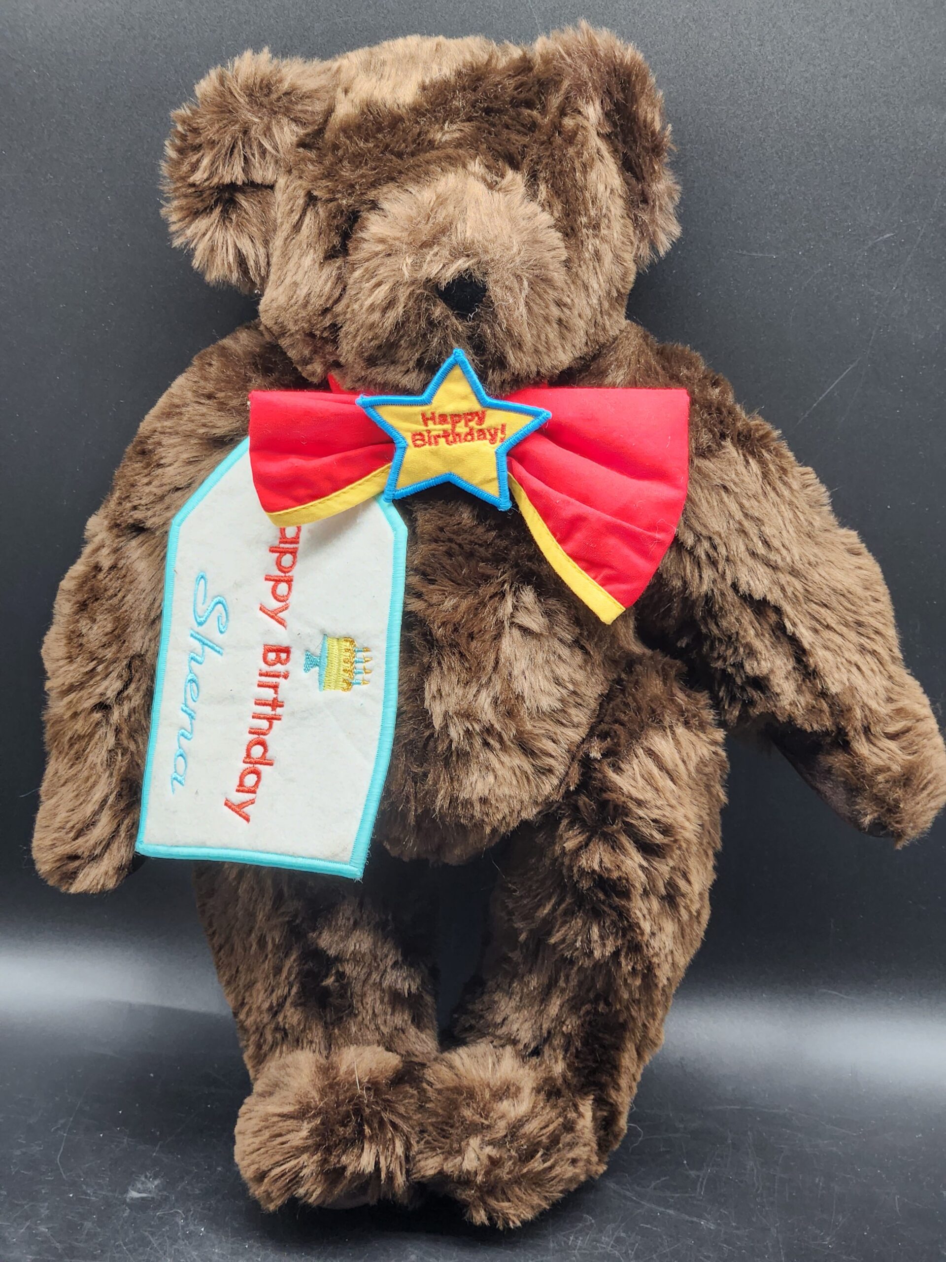 Vermont Teddy Bear Authentic 15” Handmade In Vermont Jointed Vintage
