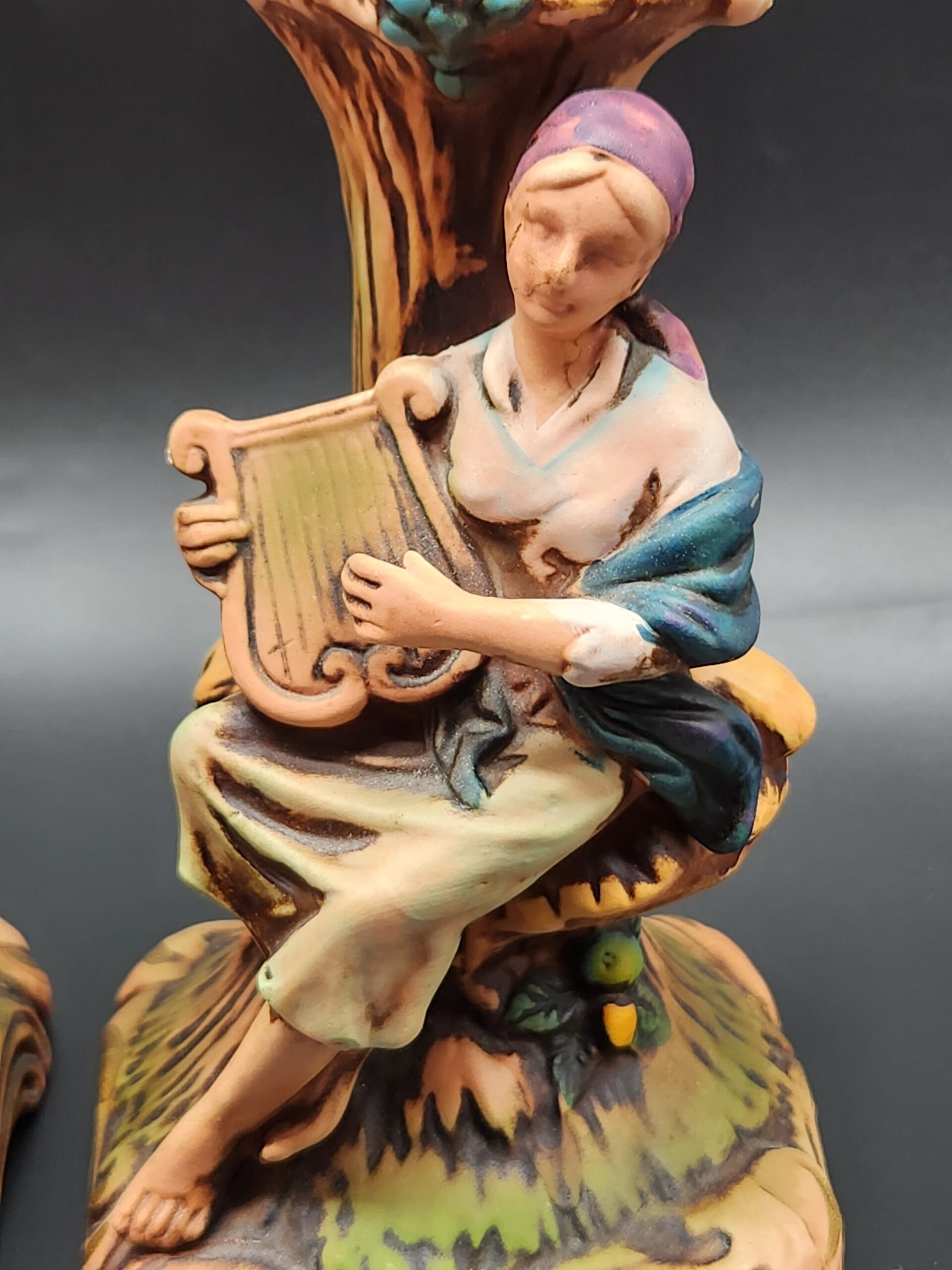 1950s National Potteries "Arcadia" Ceramic Candle Holders - Image 7