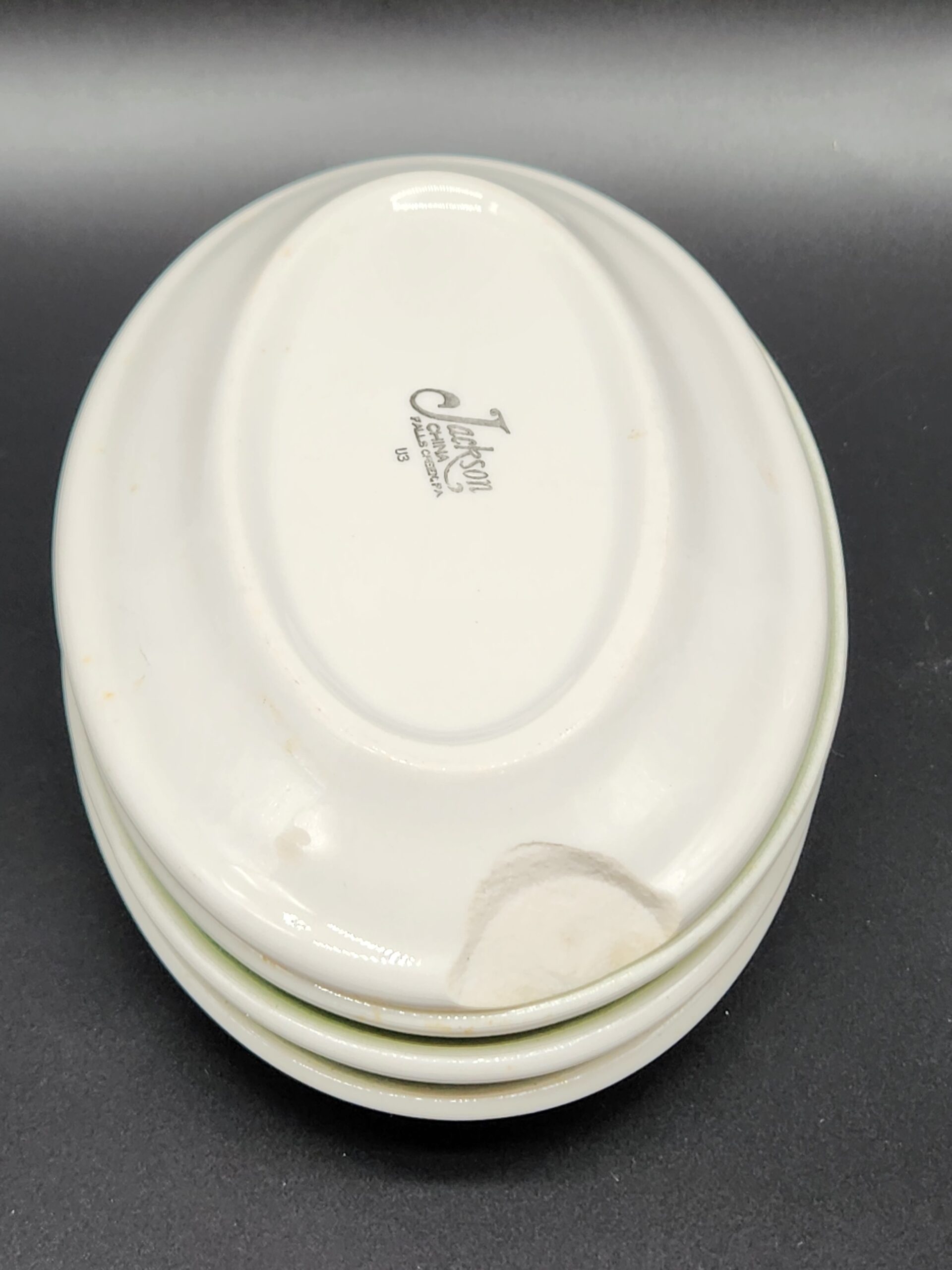 Vintage Jackson China Restaurant Ware Oval Mini-Platters - Set of 4 - Image 7