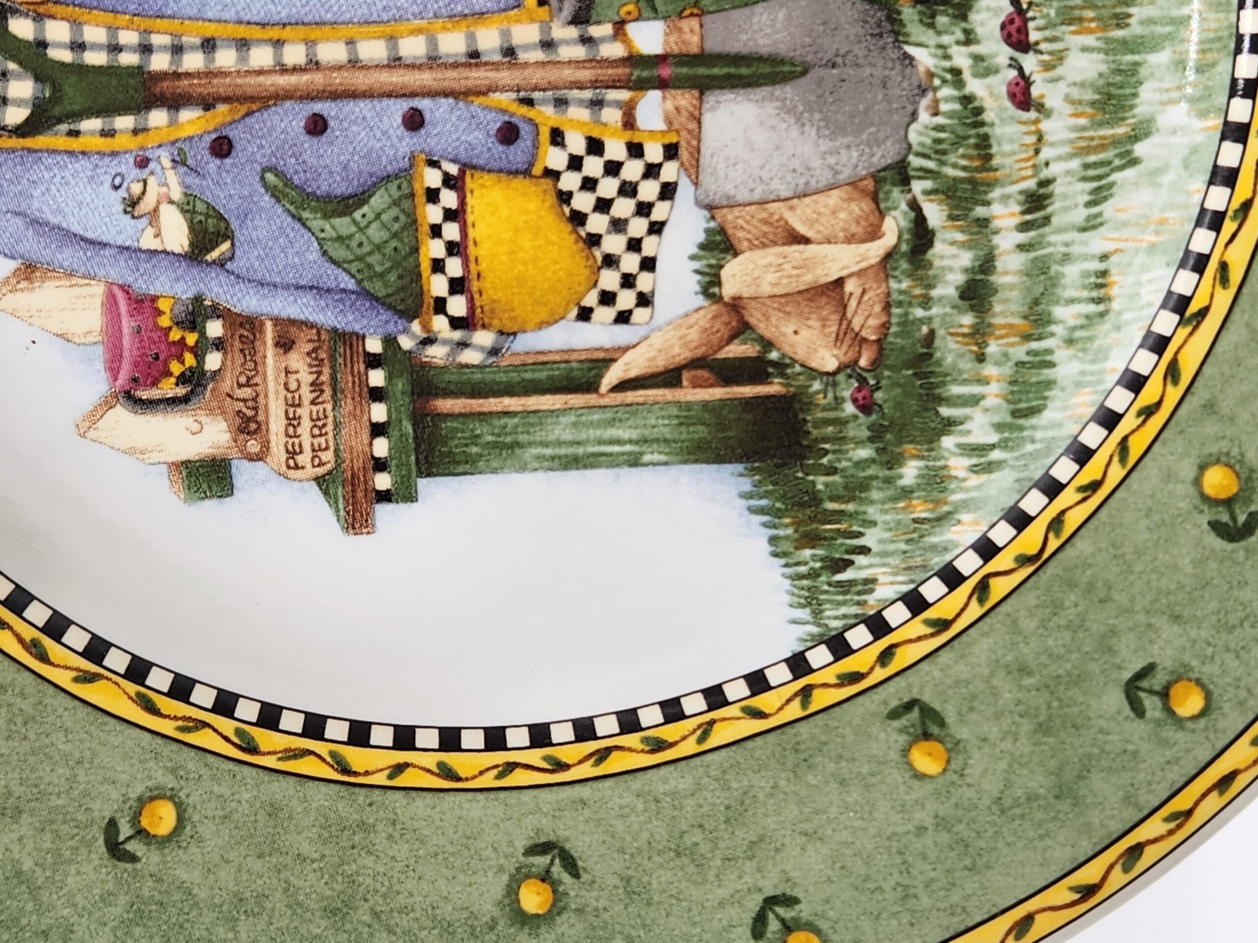Sakura Stoneware "Garden Vignette" Collection Salad Plates - Image 6