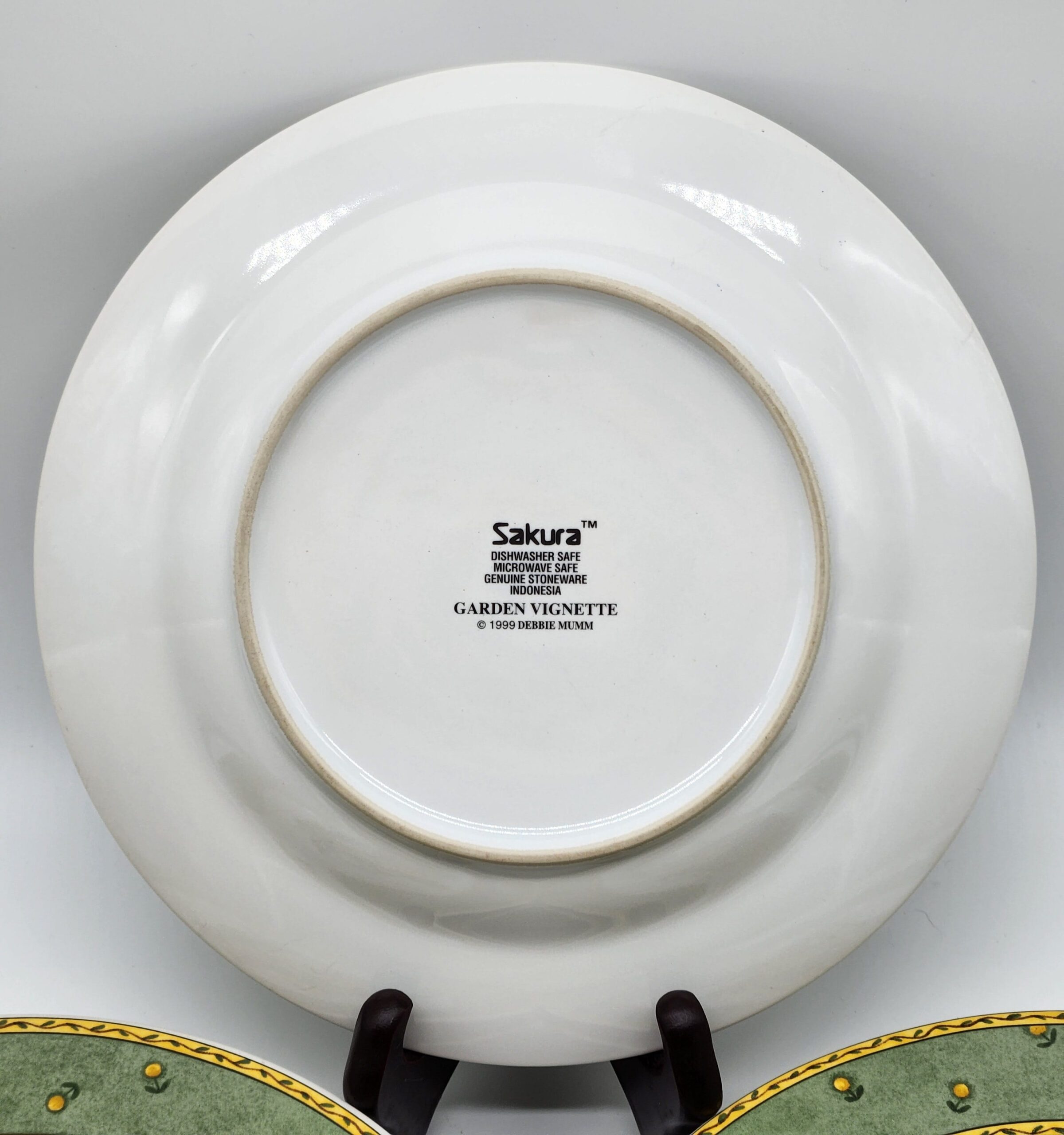Sakura Stoneware "Garden Vignette" Collection Salad Plates - Image 7