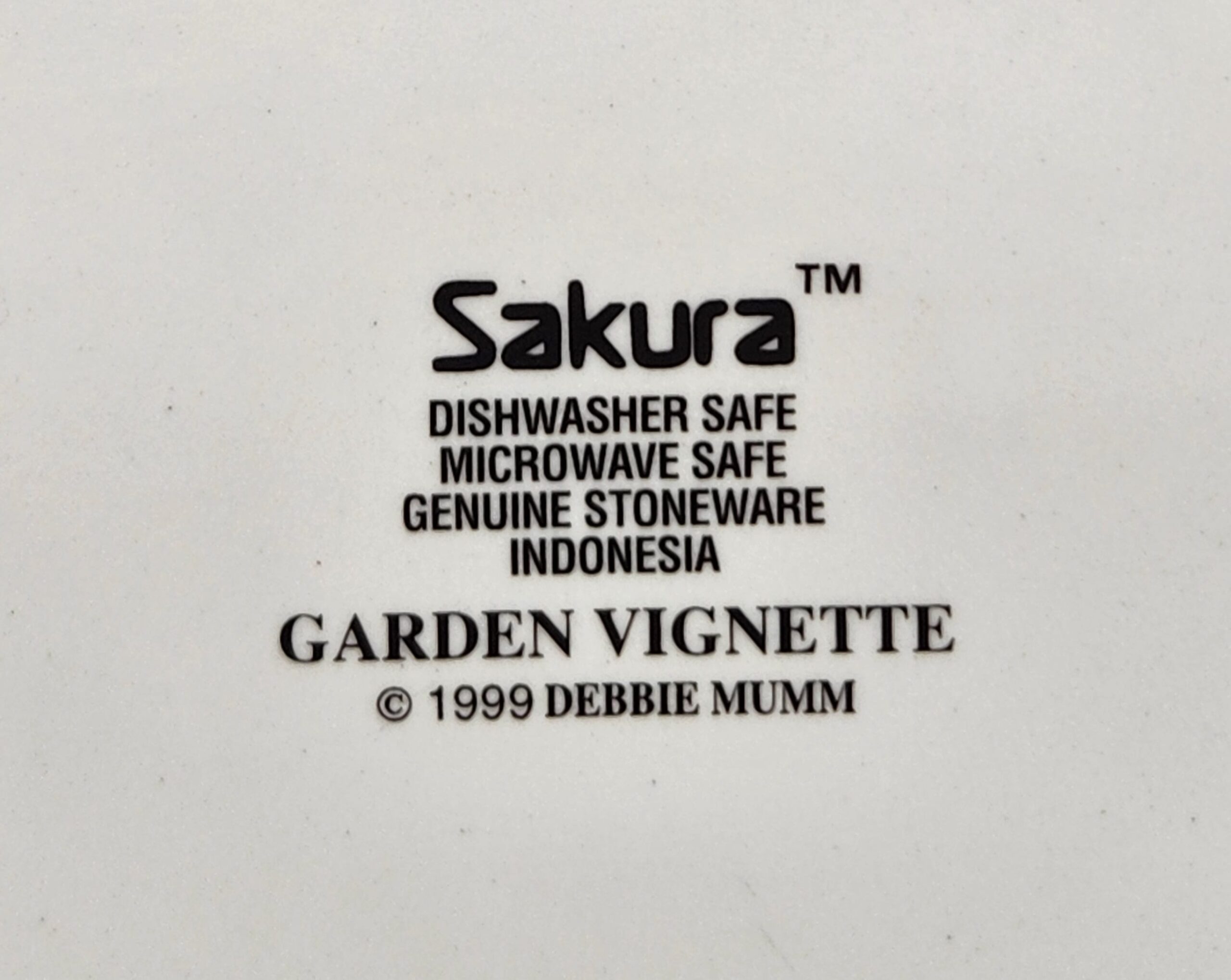 Sakura Stoneware "Garden Vignette" Collection Salad Plates - Image 8