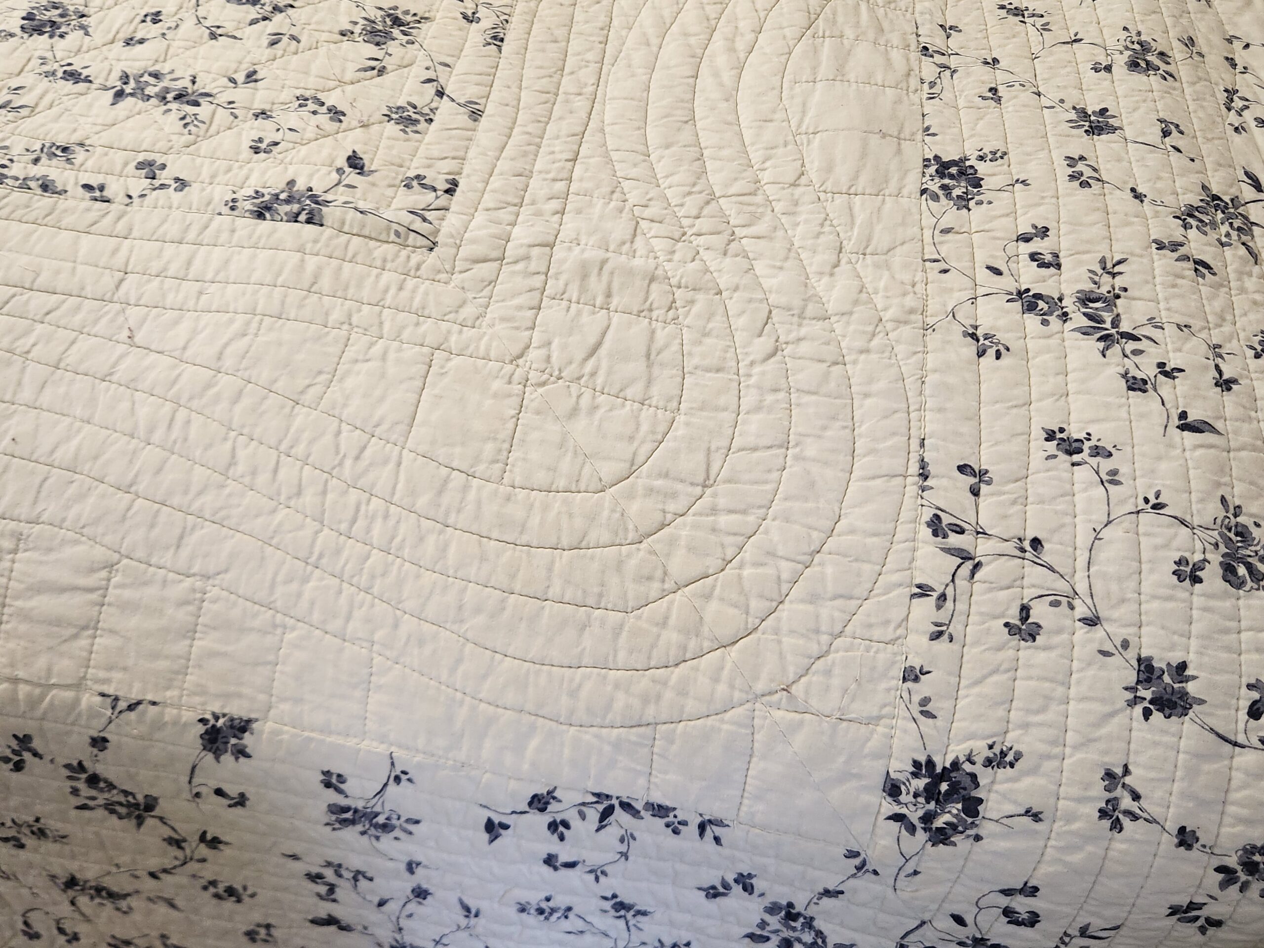 Geneva Floral Quilted and Embroidered Bedspread - Image 5