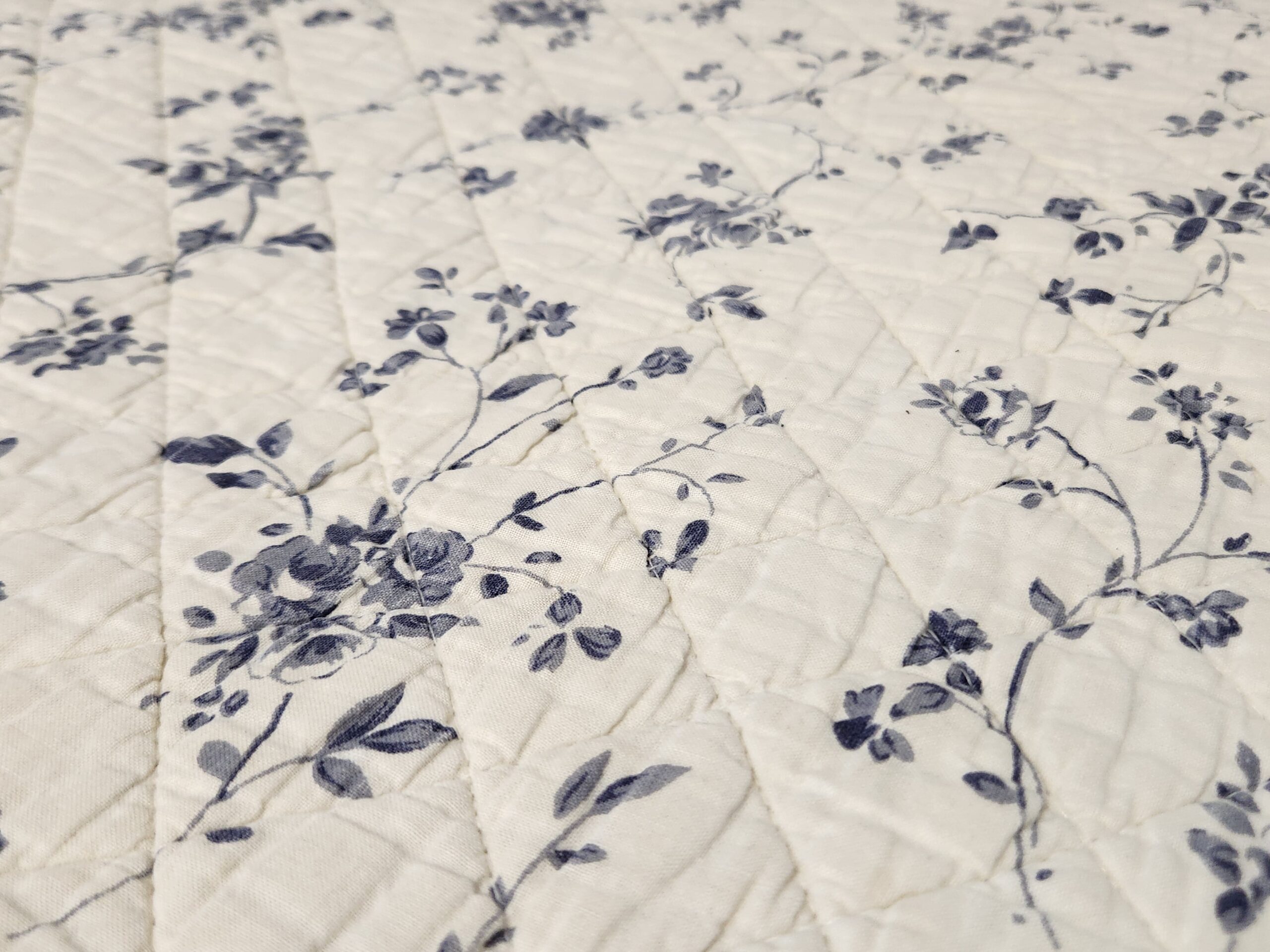 Geneva Floral Quilted and Embroidered Bedspread - Image 6