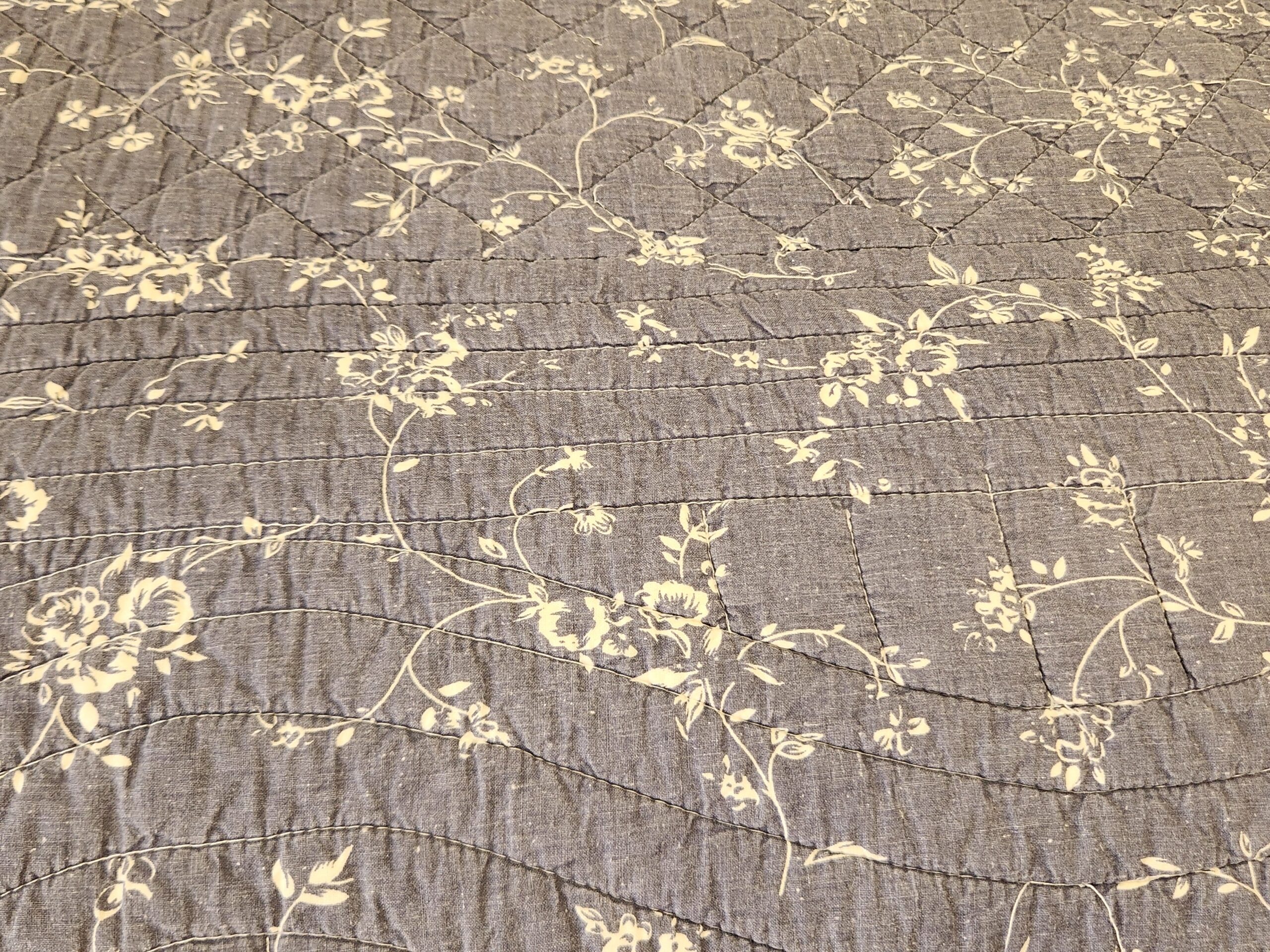 Geneva Floral Quilted and Embroidered Bedspread - Image 7