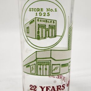 1947 Gambles Department Store Promotional Drinking Glass