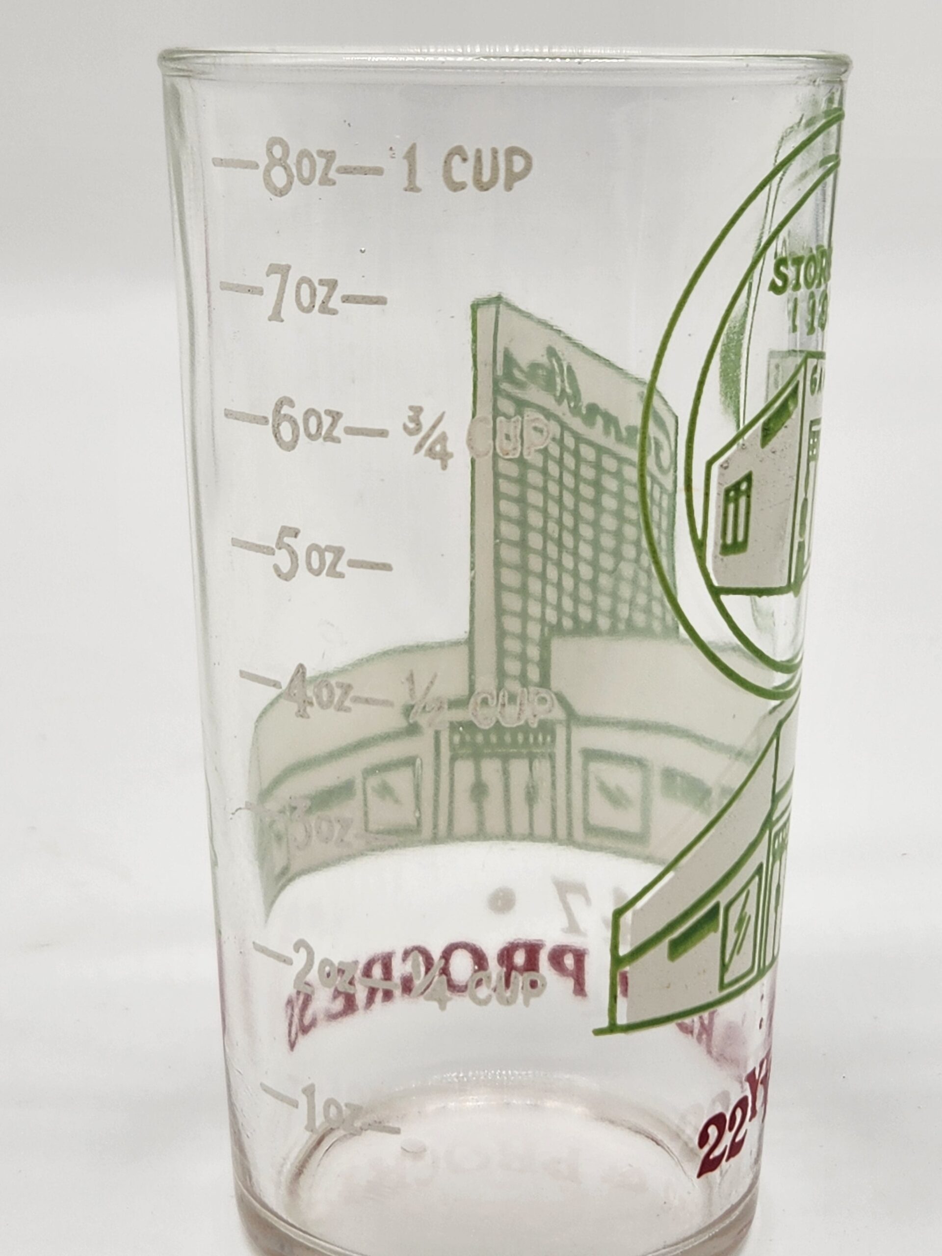 1947 Gambles Department Store Promotional Drinking Glass - Image 3