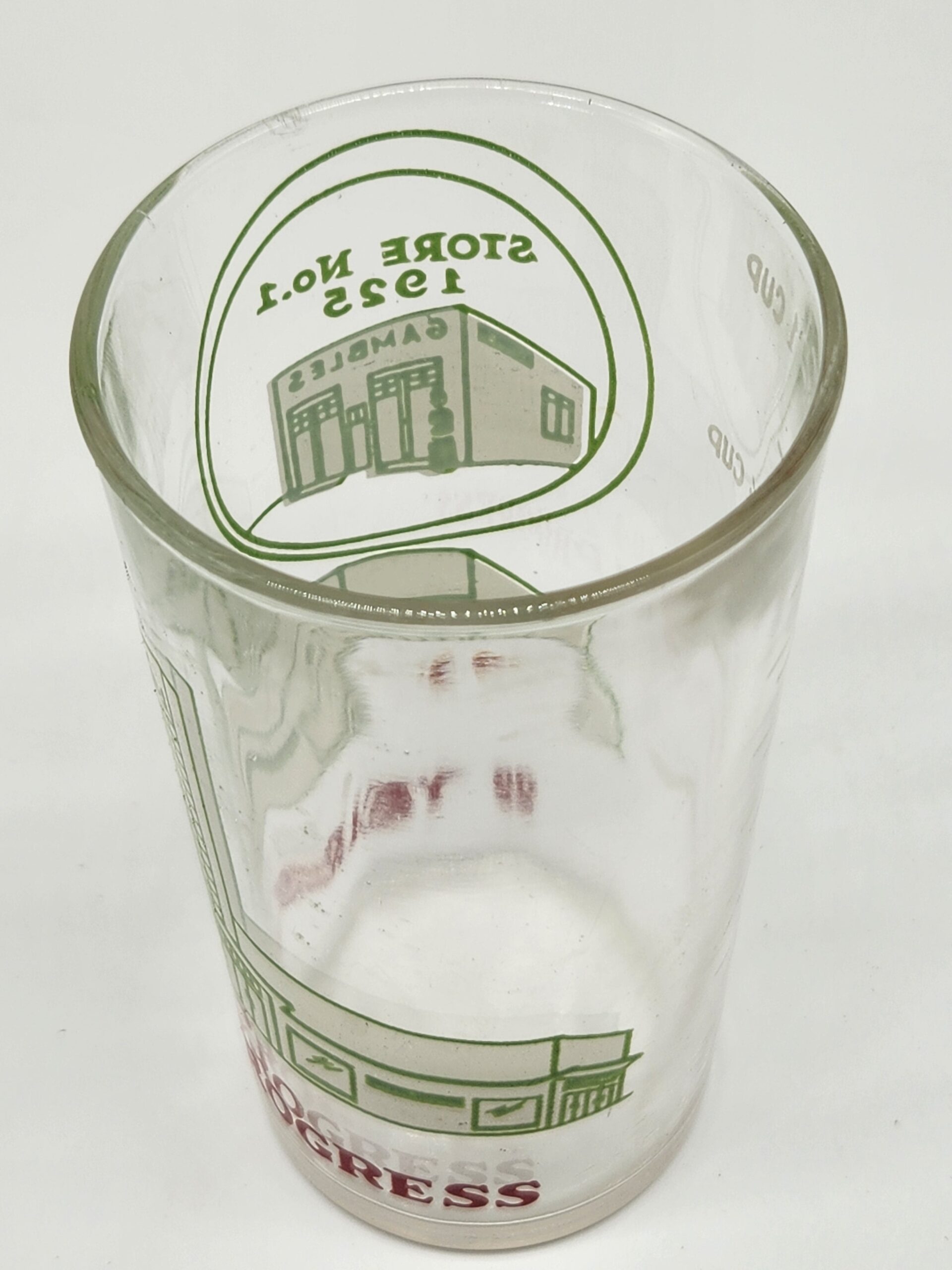 1947 Gambles Department Store Promotional Drinking Glass - Image 5