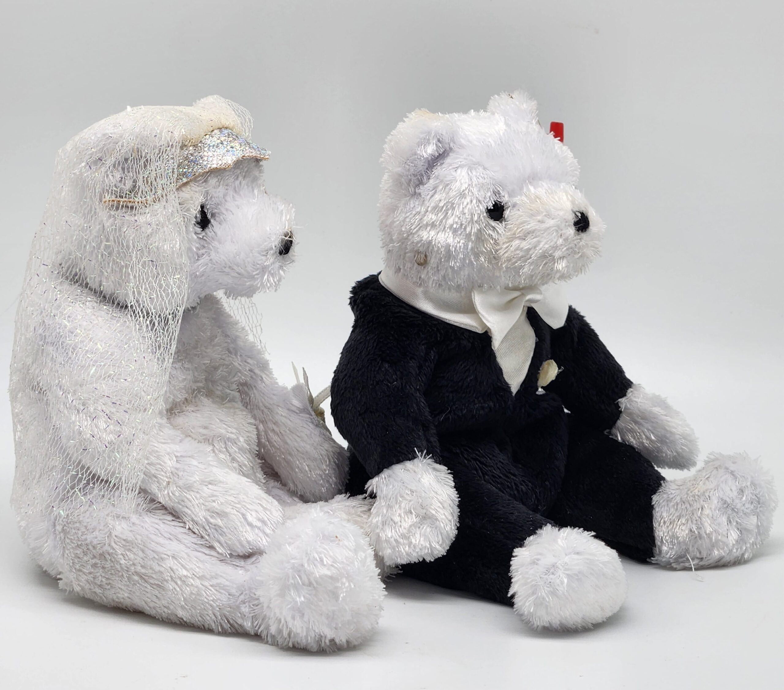 Ty Beanie Babies "Bride" and "Groom" Bear Set - Image 2