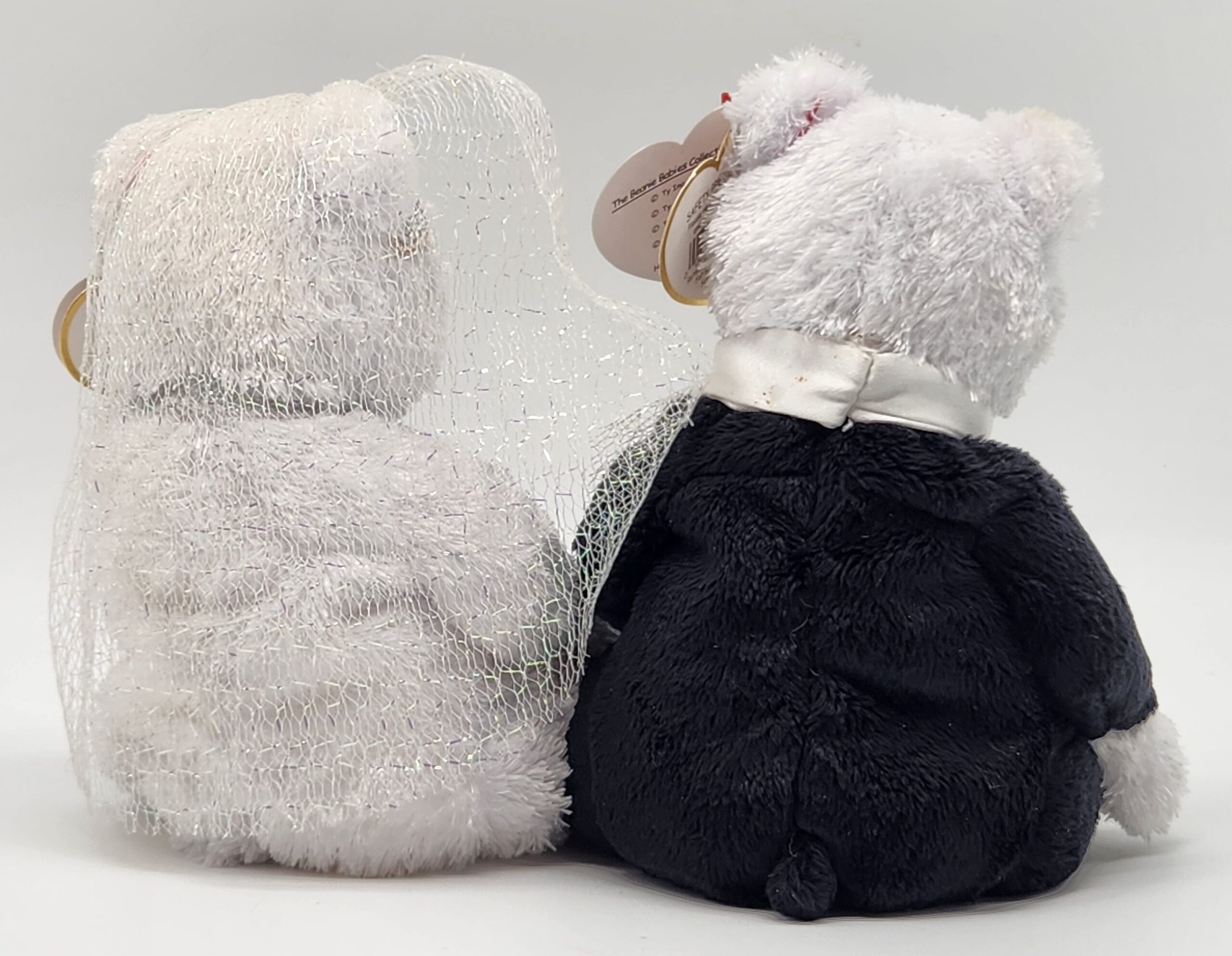 Ty Beanie Babies "Bride" and "Groom" Bear Set - Image 3