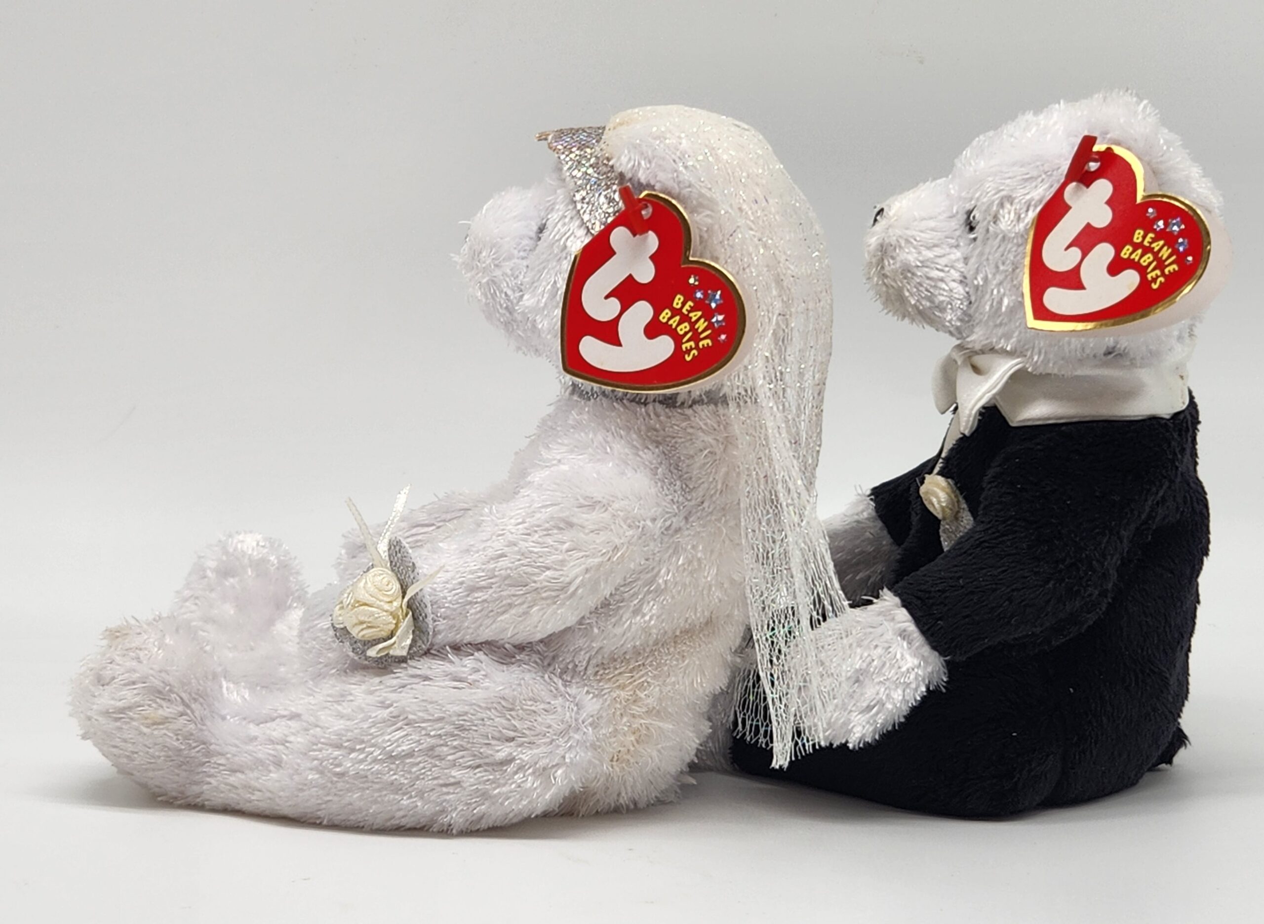 Ty Beanie Babies "Bride" and "Groom" Bear Set - Image 4