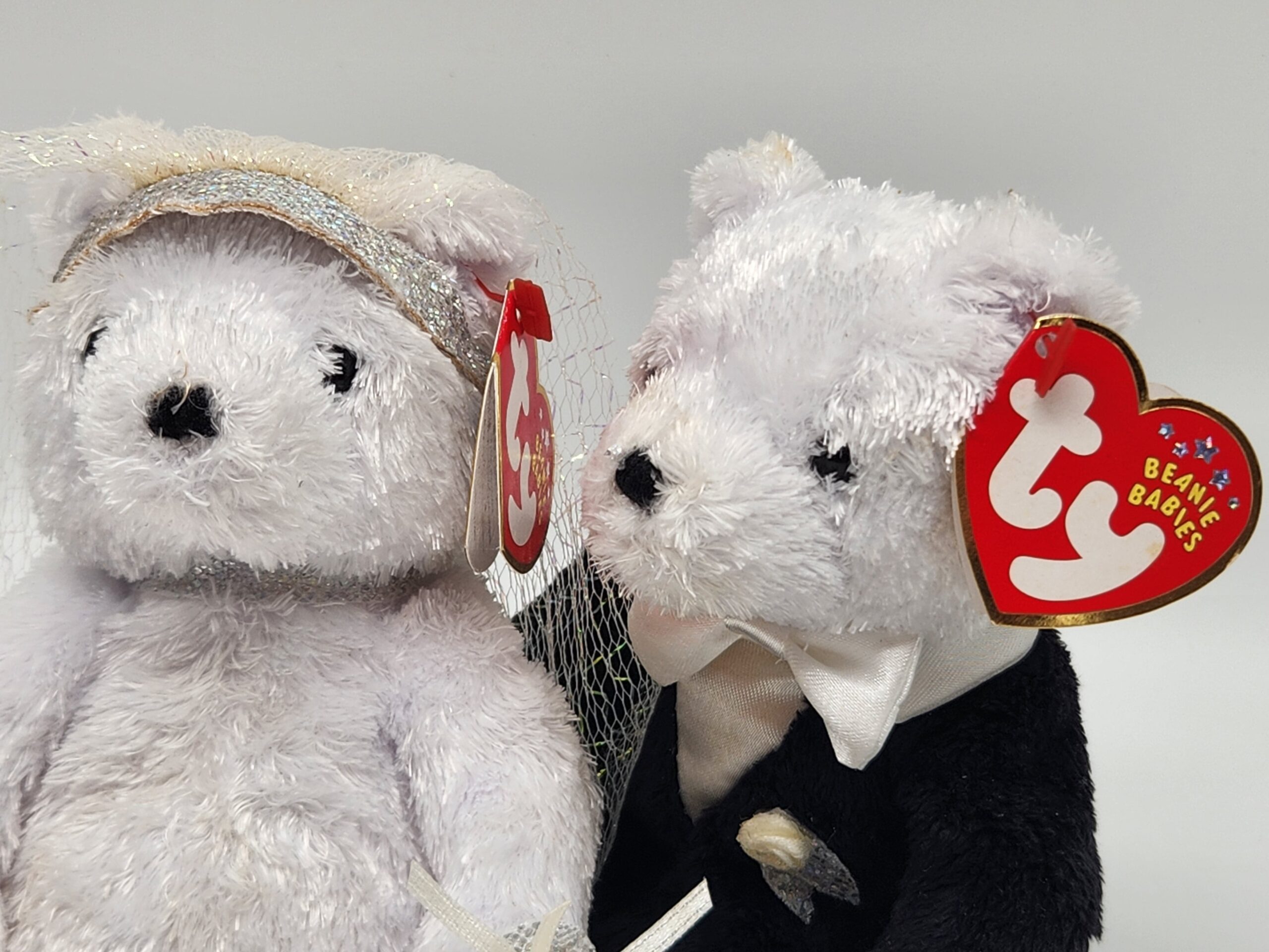 Ty Beanie Babies "Bride" and "Groom" Bear Set - Image 5