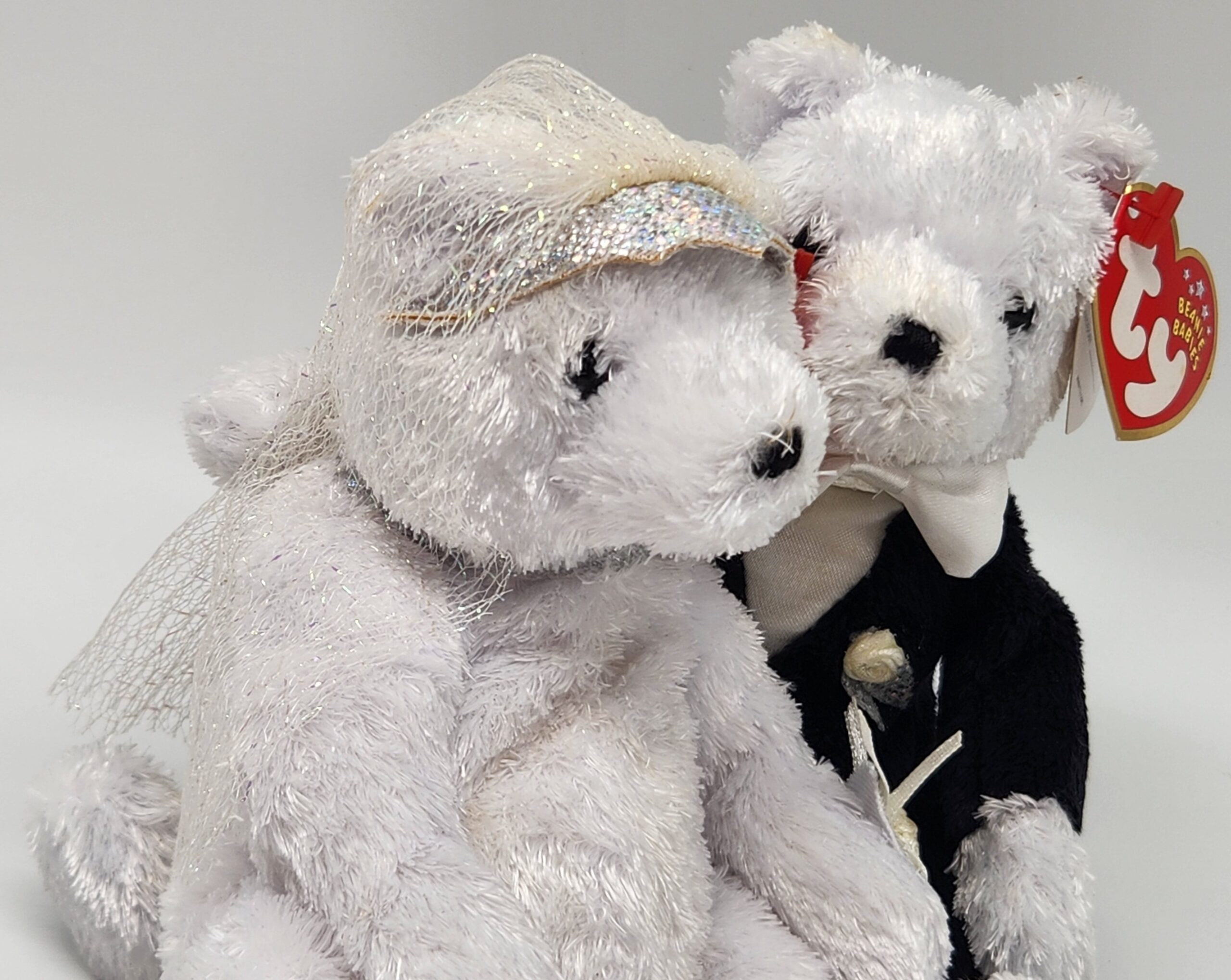 Ty Beanie Babies "Bride" and "Groom" Bear Set - Image 6