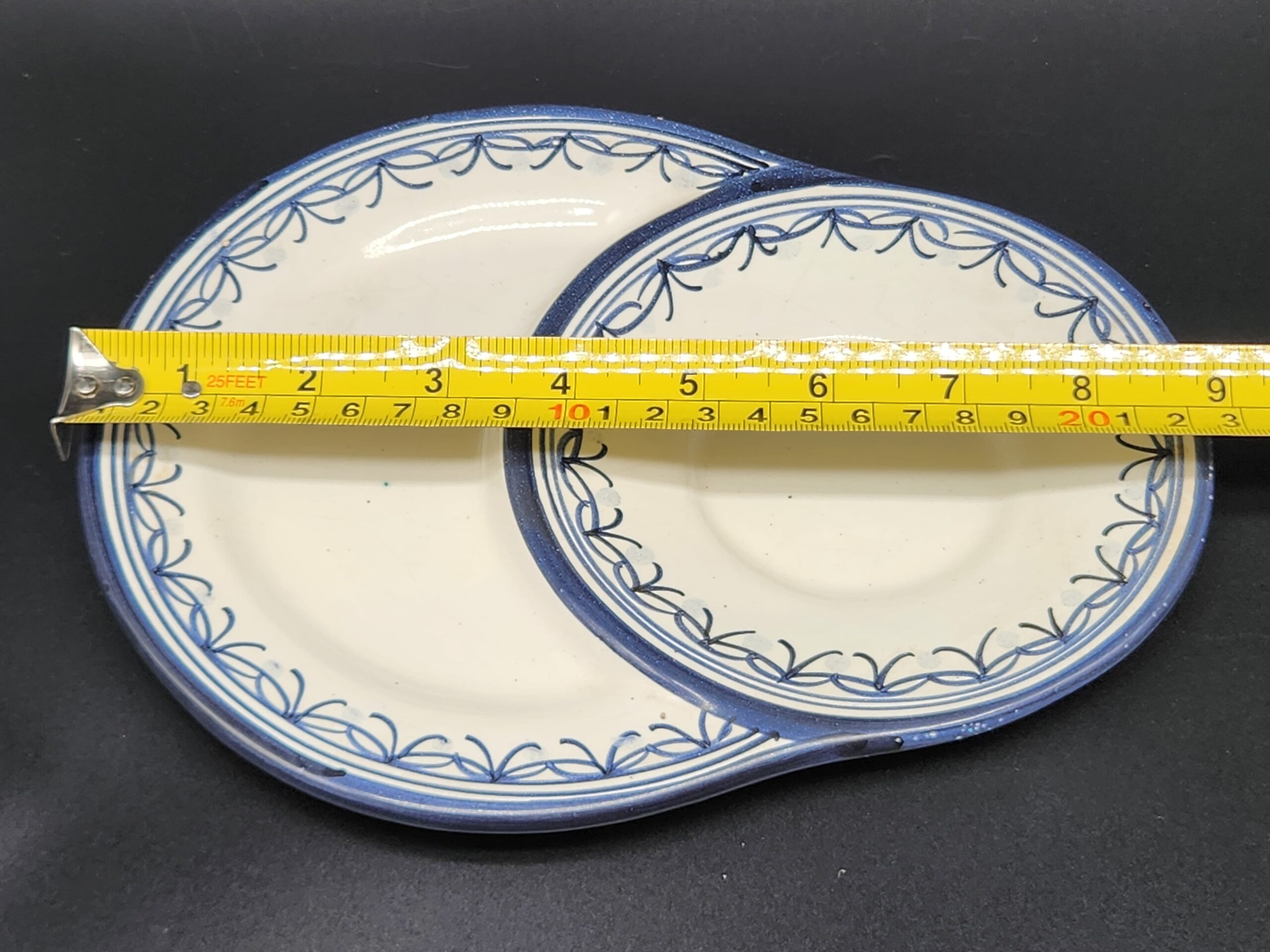 Vintage Signed Hnos Escobar Spain Puente del Arzobispo Olive Tray – Mid-Century - Image 7